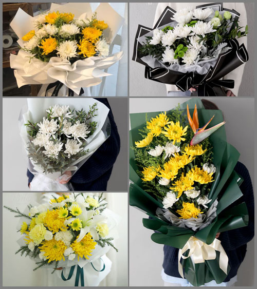 江苏南通通州区平潮镇平西村白事花束代送